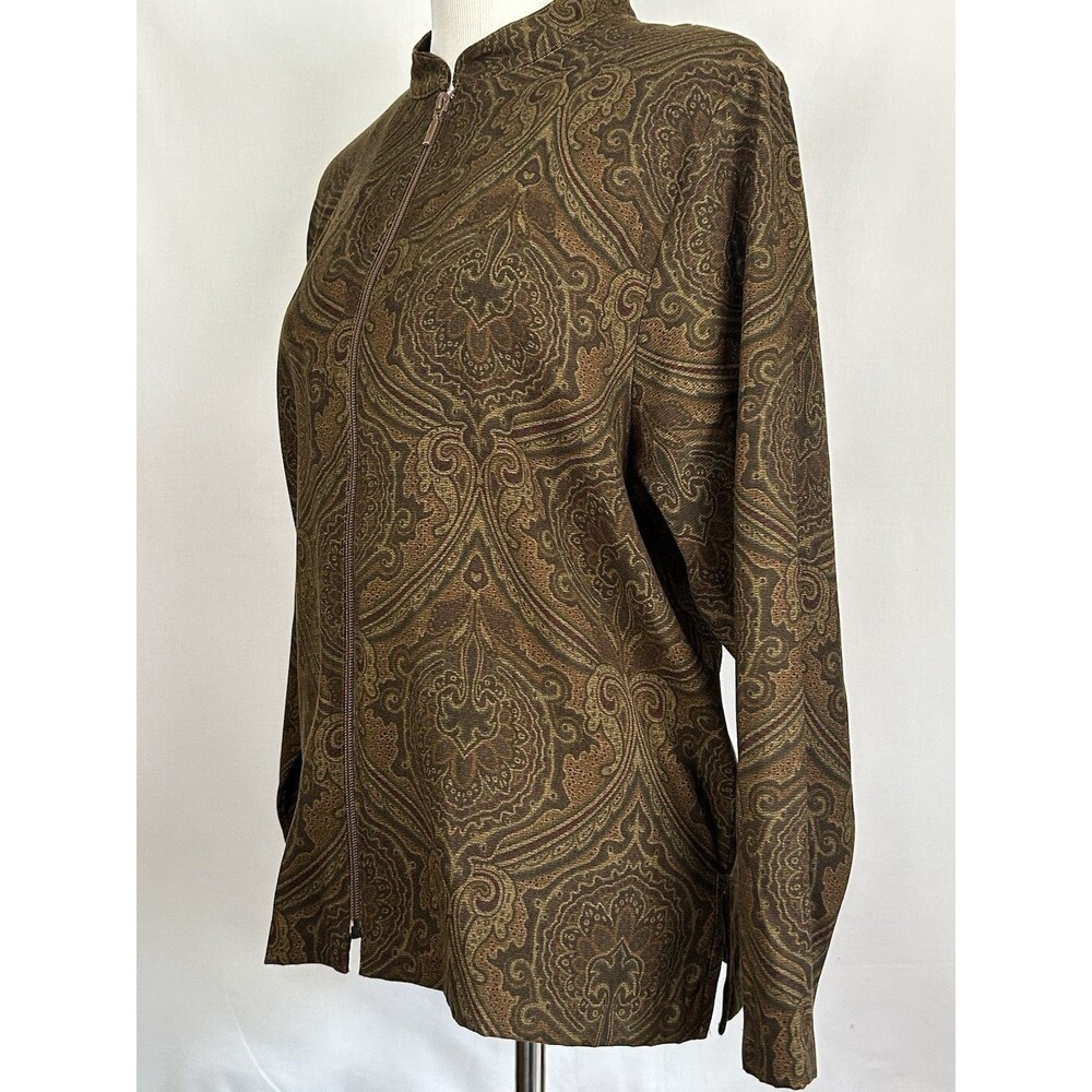 BonWorth Paisley Women’s Size Medium Vintage Floral Tapestry Jacket Full Zip